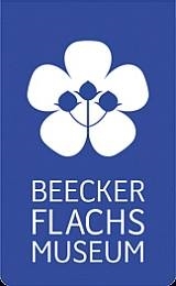 stilisierte Flachsbluete Logo des Beecker Flachmuseum